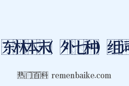 东林本末(外七种)组词是什么意思的图片